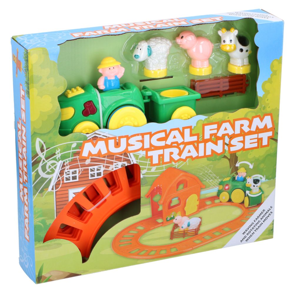 Eddy Toys Boerderij Trein met Geluid - maximondo