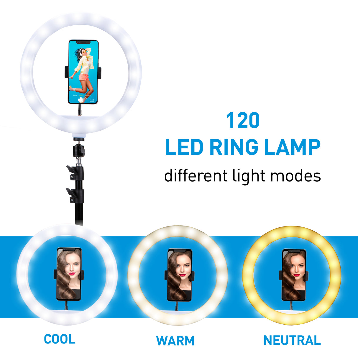 Grundig Ringlamp - Verstelbaar Ringlight - maximondo