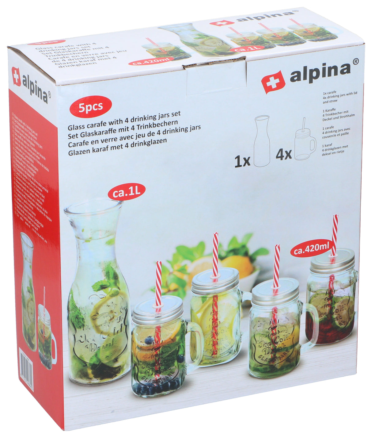 alpina Drinkglazen en Waterkan - maximondo