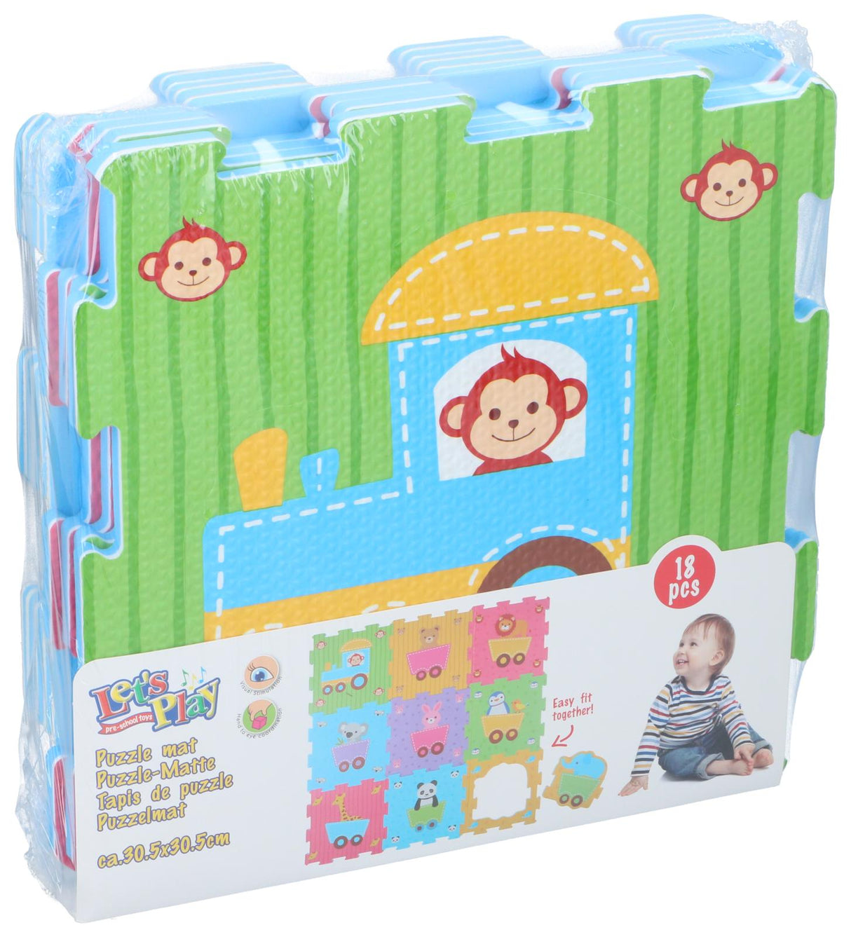 Let's Play Puzzelmat Baby 18-Delig - Speelmat Foam - maximondo