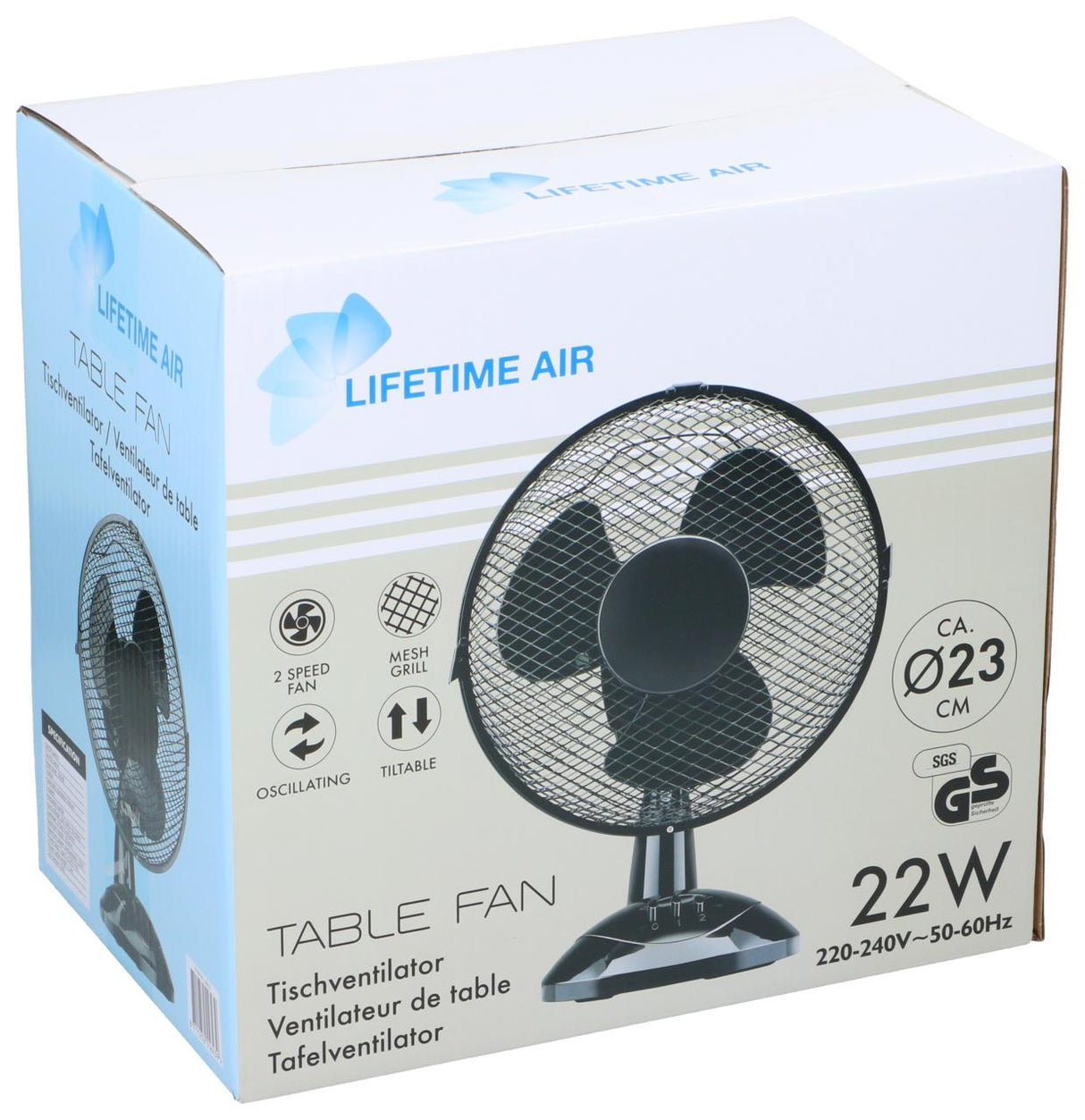 Lifetime Air Tafelventilator 23W - maximondo
