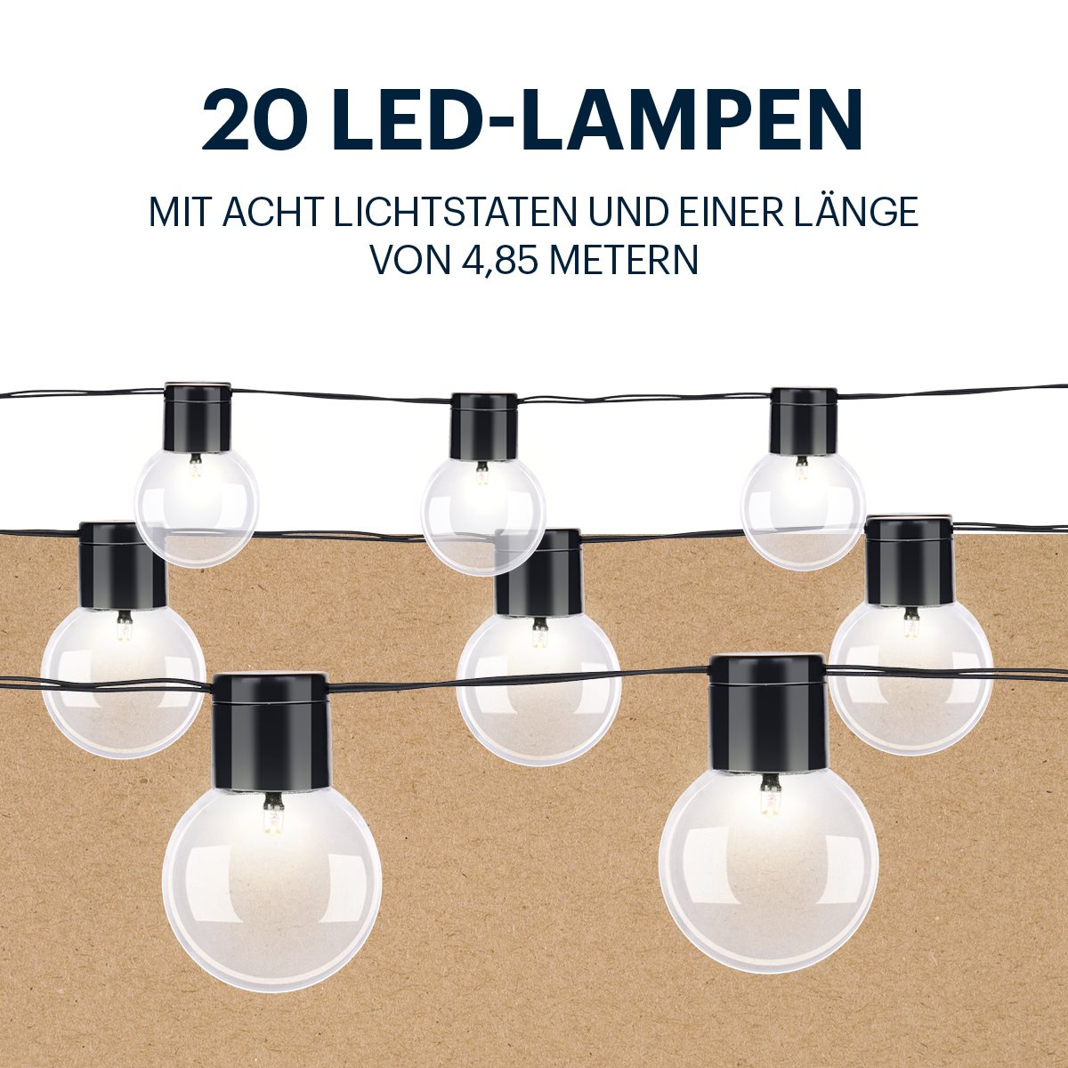 Grundig Solar Lichtsnoer 4,85 m LED Buiten - maximondo