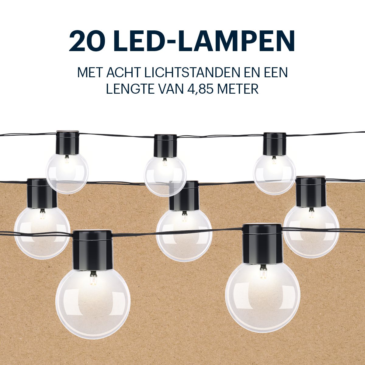 Grundig Solar Lichtsnoer 4,85 m LED Buiten - maximondo