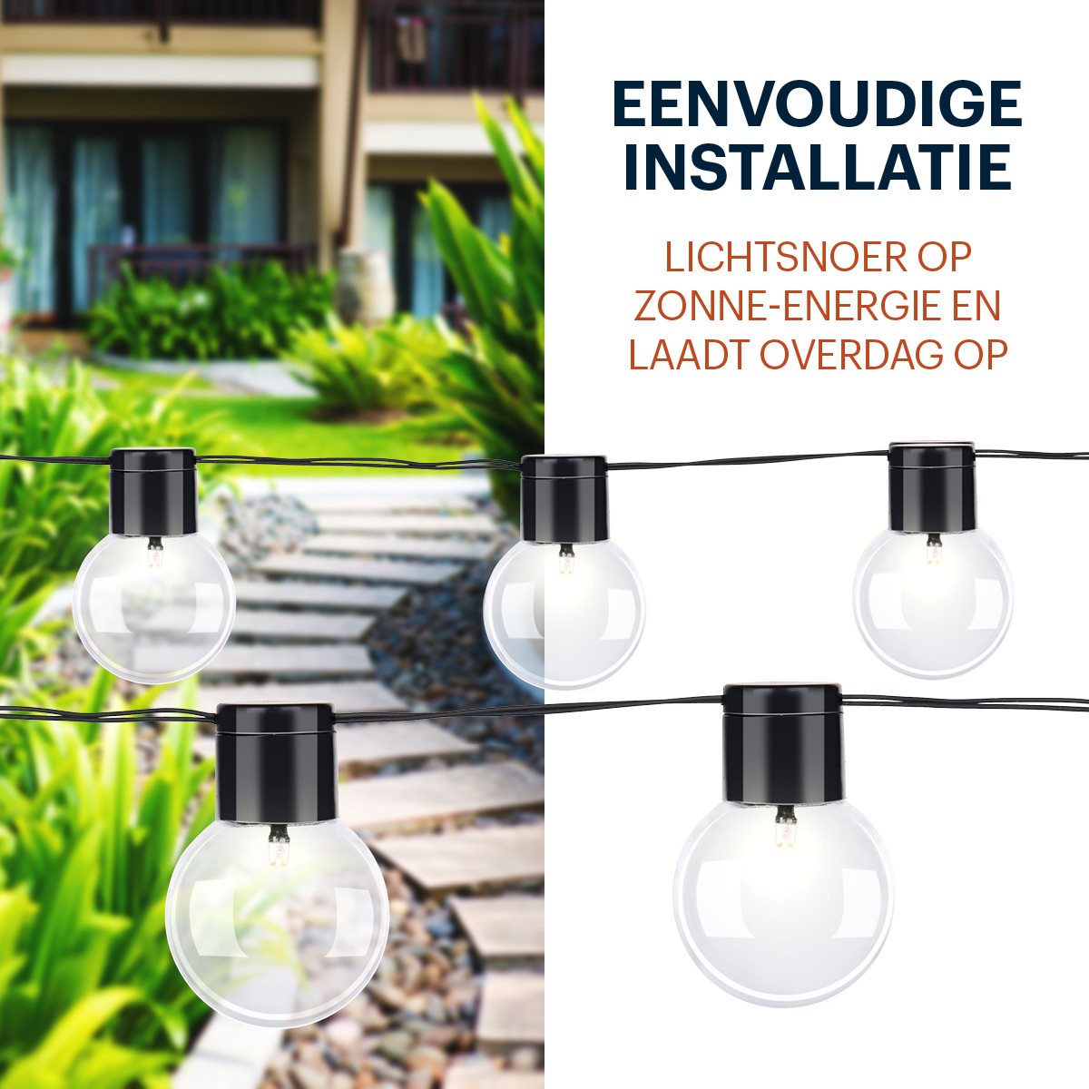 Grundig Solar Lichtsnoer 4,85 m LED Buiten - maximondo