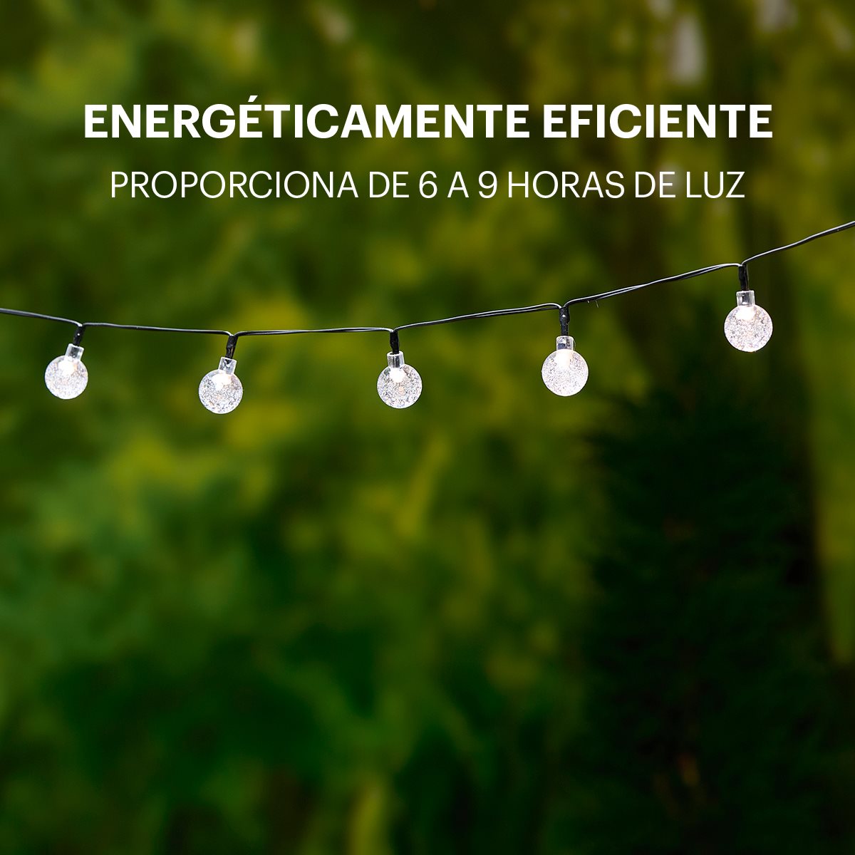 Grundig Solar Lichtslinger 6,9M - 50 LED Bollen - maximondo