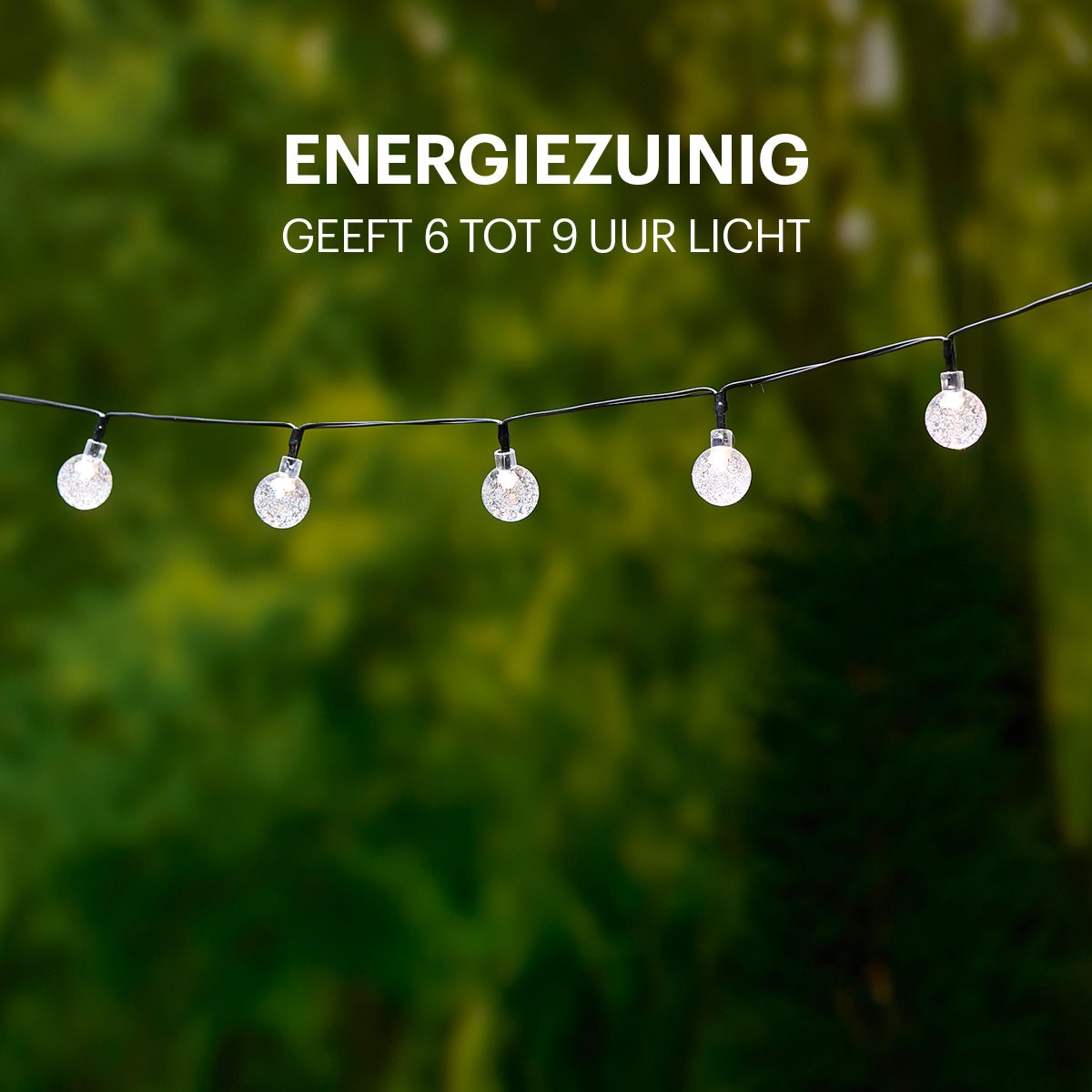 Grundig Solar Lichtslinger 6,9M - 50 LED Bollen - maximondo