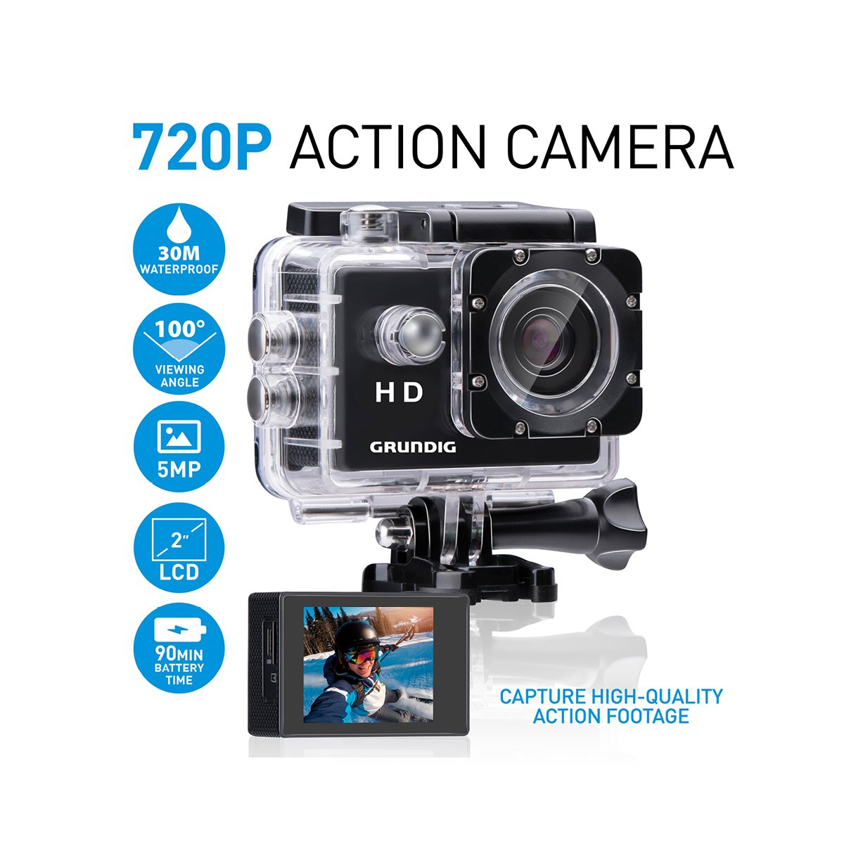 Grundig Action Camera 720P Waterdicht - maximondo