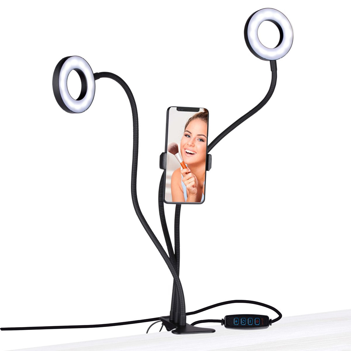 Grundig Ringlamp met Telefoonhouder - maximondo