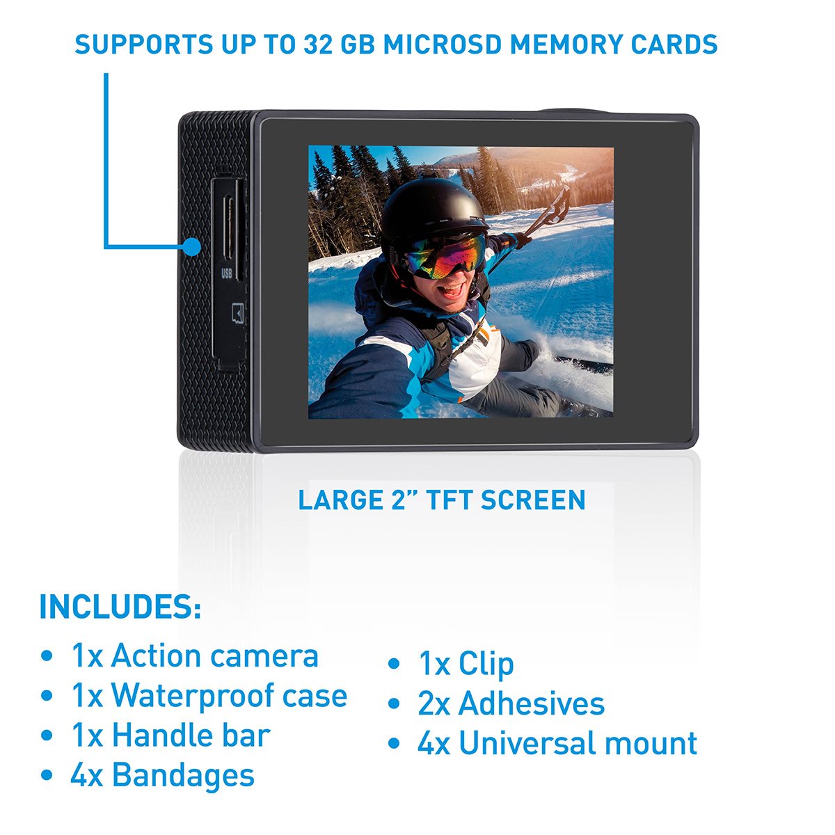 Grundig Action Camera 720P Waterdicht - maximondo