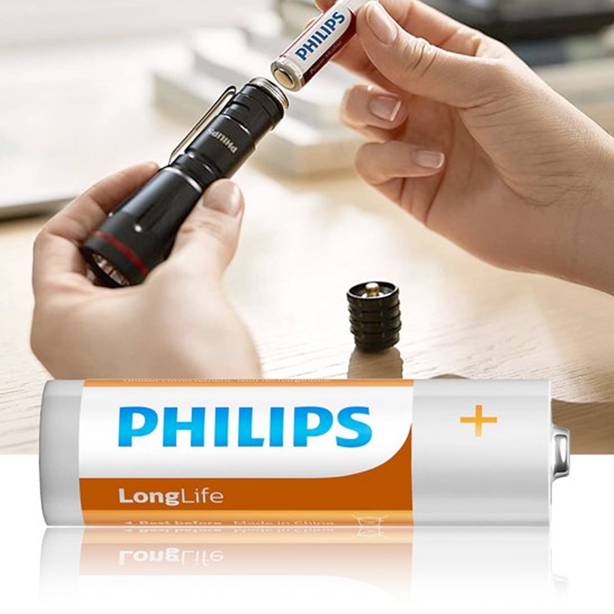 Philips Longlife Batterijen - AA - 16 stuks - maximondo