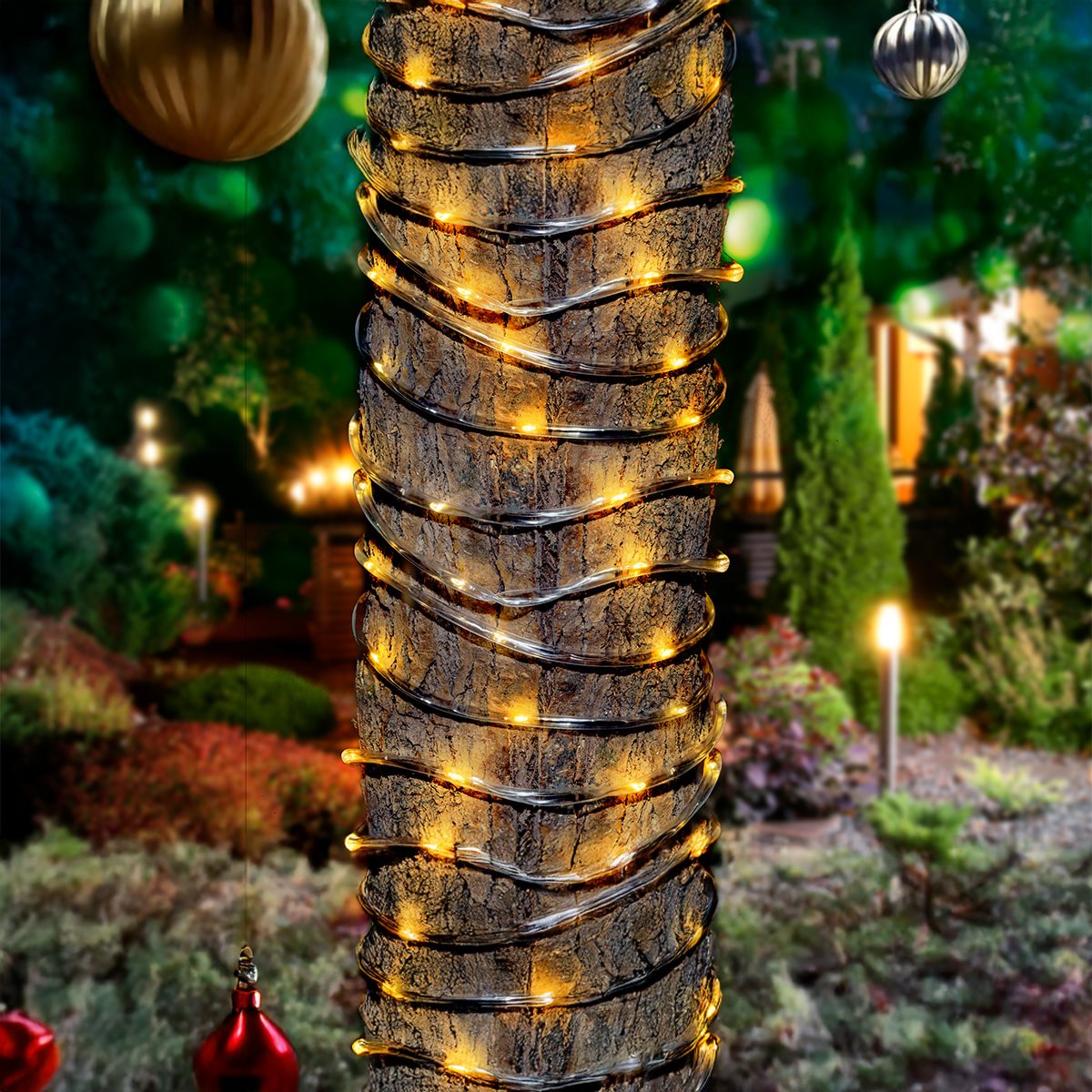 Grundig Lichtsnoer Solar 100 LED's - maximondo