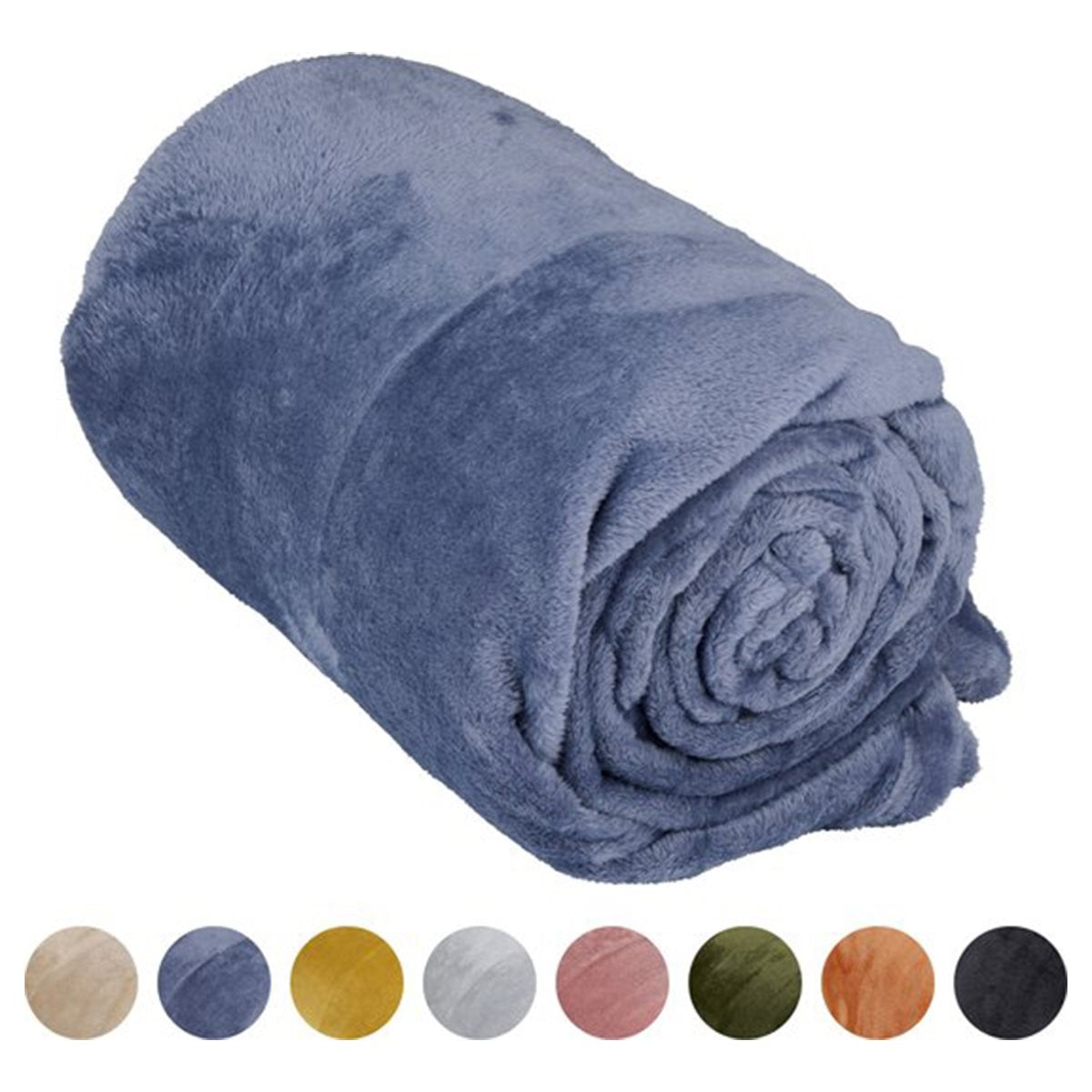 Arti Casa Fleece Deken Blauw - maximondo