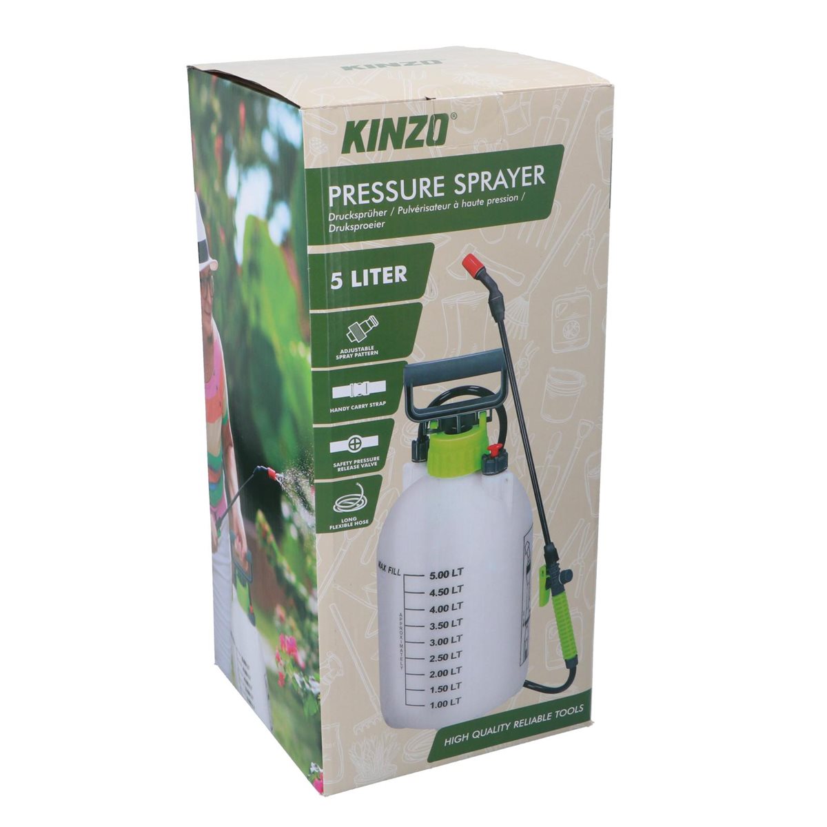 Kinzo Drukspuit 5L Tuin
