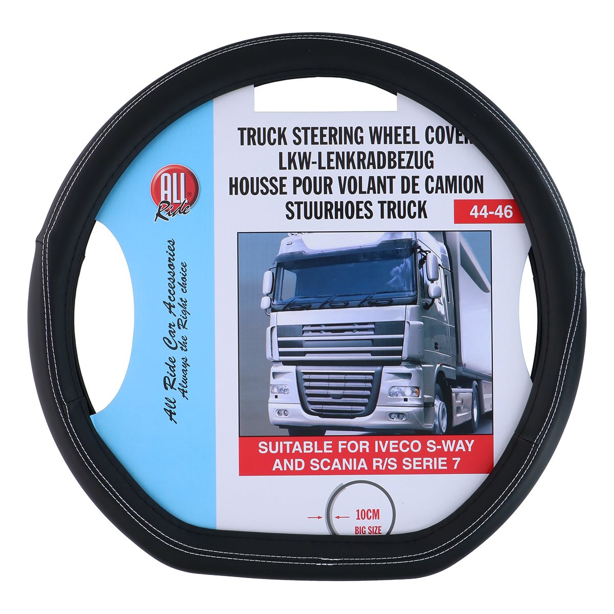 All Ride Stuurhoes 44-46CM Zwart/Wit - maximondo