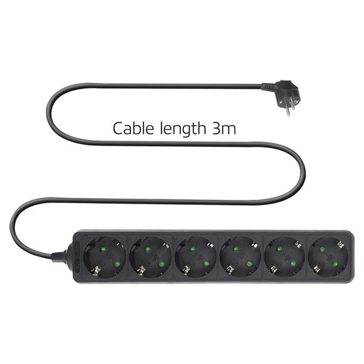 Grundig Stekkerdoos 6Voudig - 1.5M - maximondo