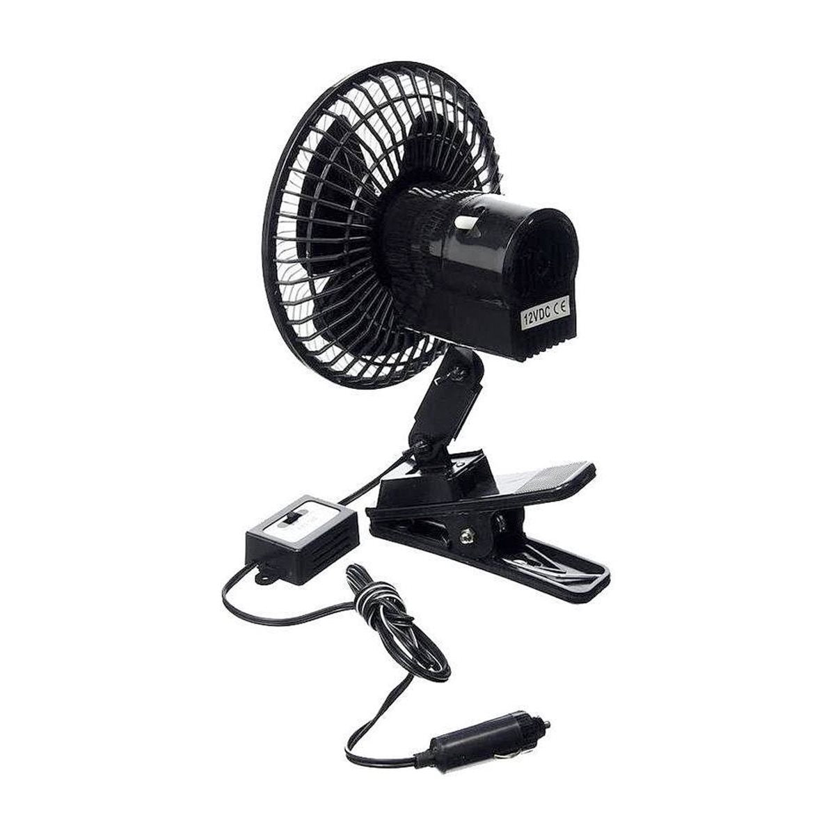 All Ride Autoventilator - 12 Volt - met Clip - Oscillerend - maximondo