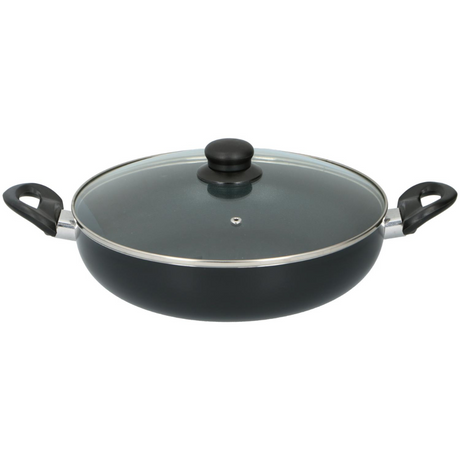 alpina Braadpan Ø28Cm Met Glazen Deksel - maximondo