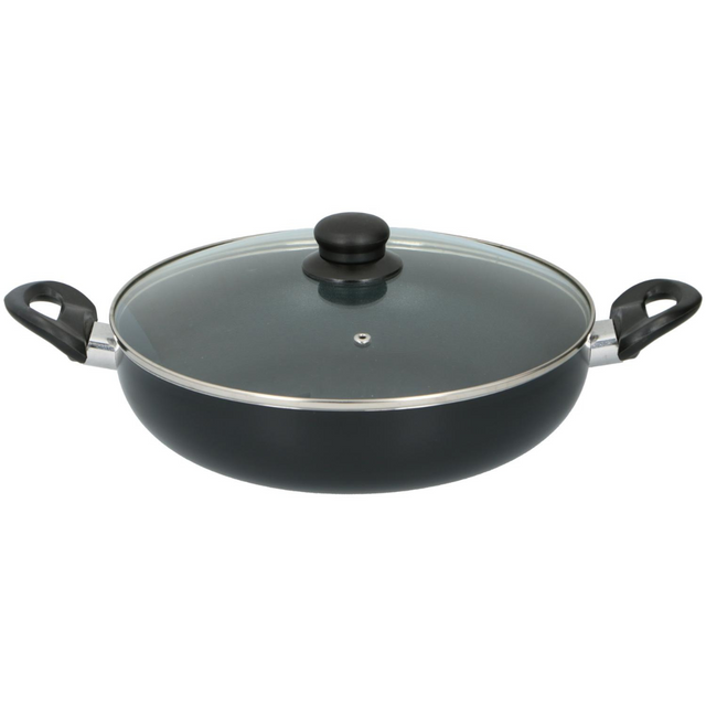 alpina Braadpan Ø28Cm Met Glazen Deksel - maximondo
