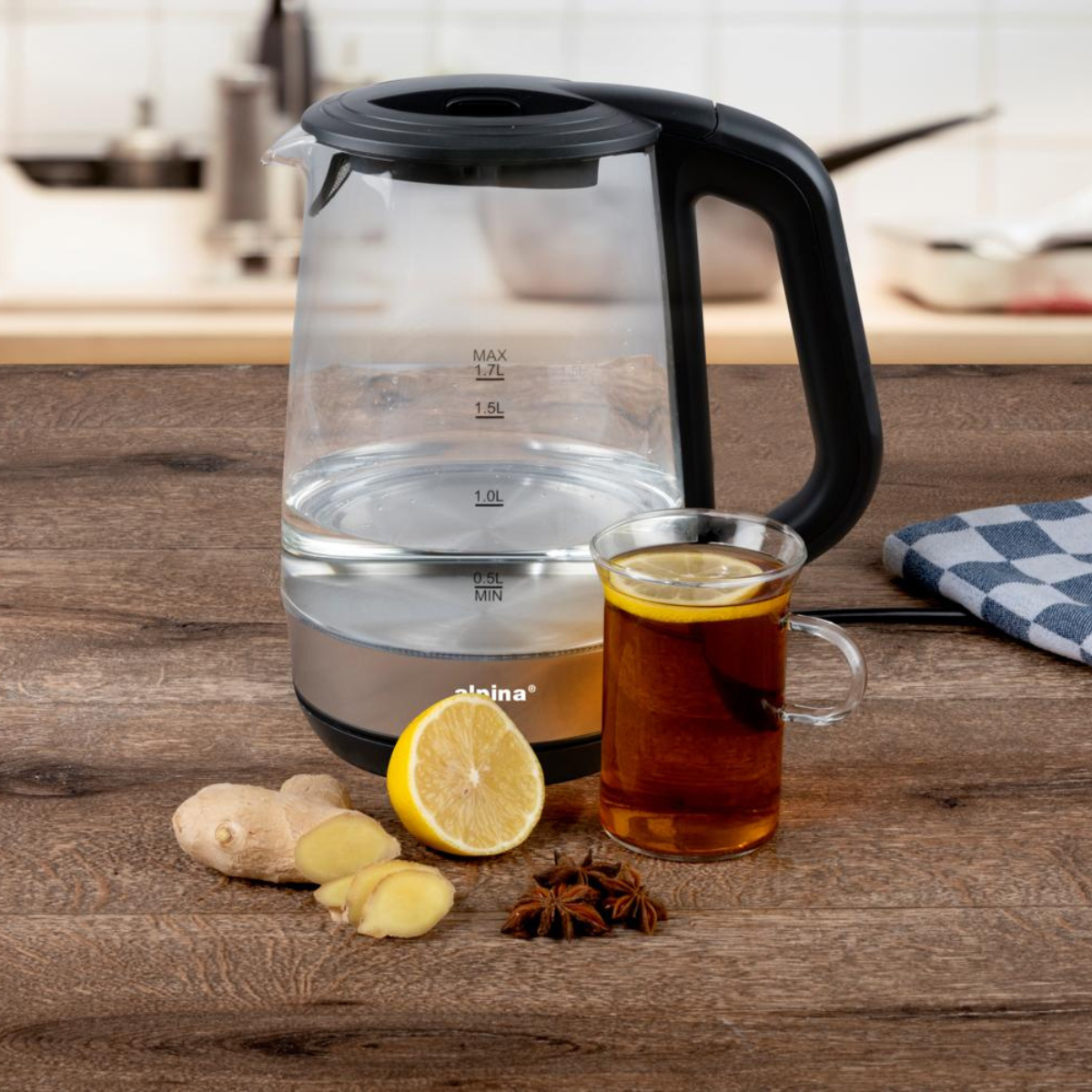 alpina Waterkoker LED 1,7L - maximondo