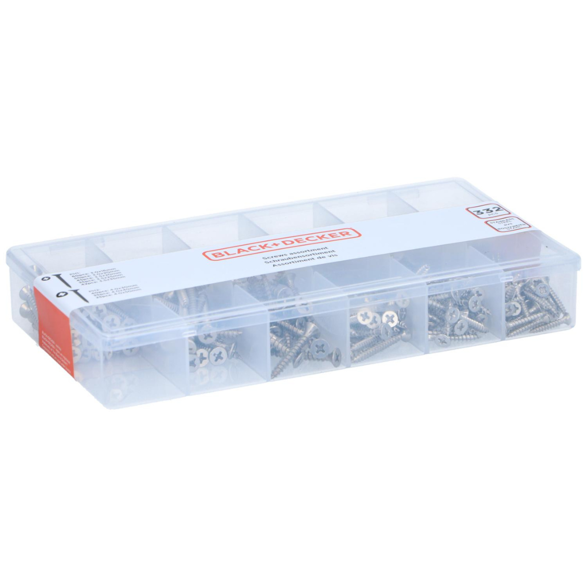 BLACK+DECKER Schroeven, 332 Delig - maximondo