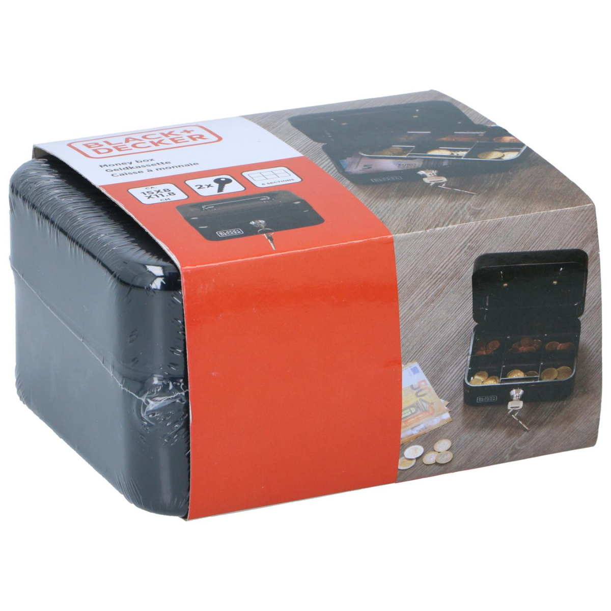 BLACK+DECKER Geldkistje, Zwart