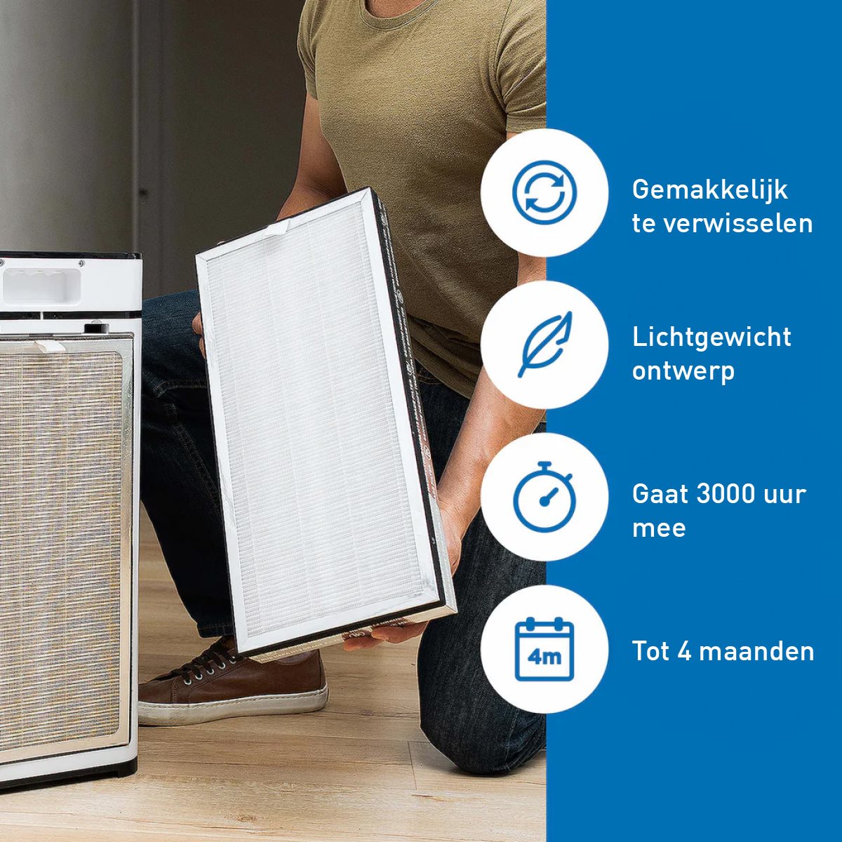 Medify Air MA-40 Vervangingsfilter – HEPA H13 – 1 Stuk - maximondo