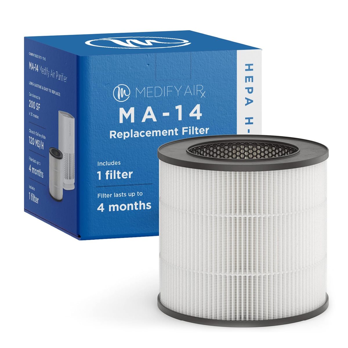 Medify Air MA-14 Vervangingsfilter – HEPA H13 – 1 Stuk – Luchtfilter – Actieve Koolstof – Luchtzuivering - maximondo