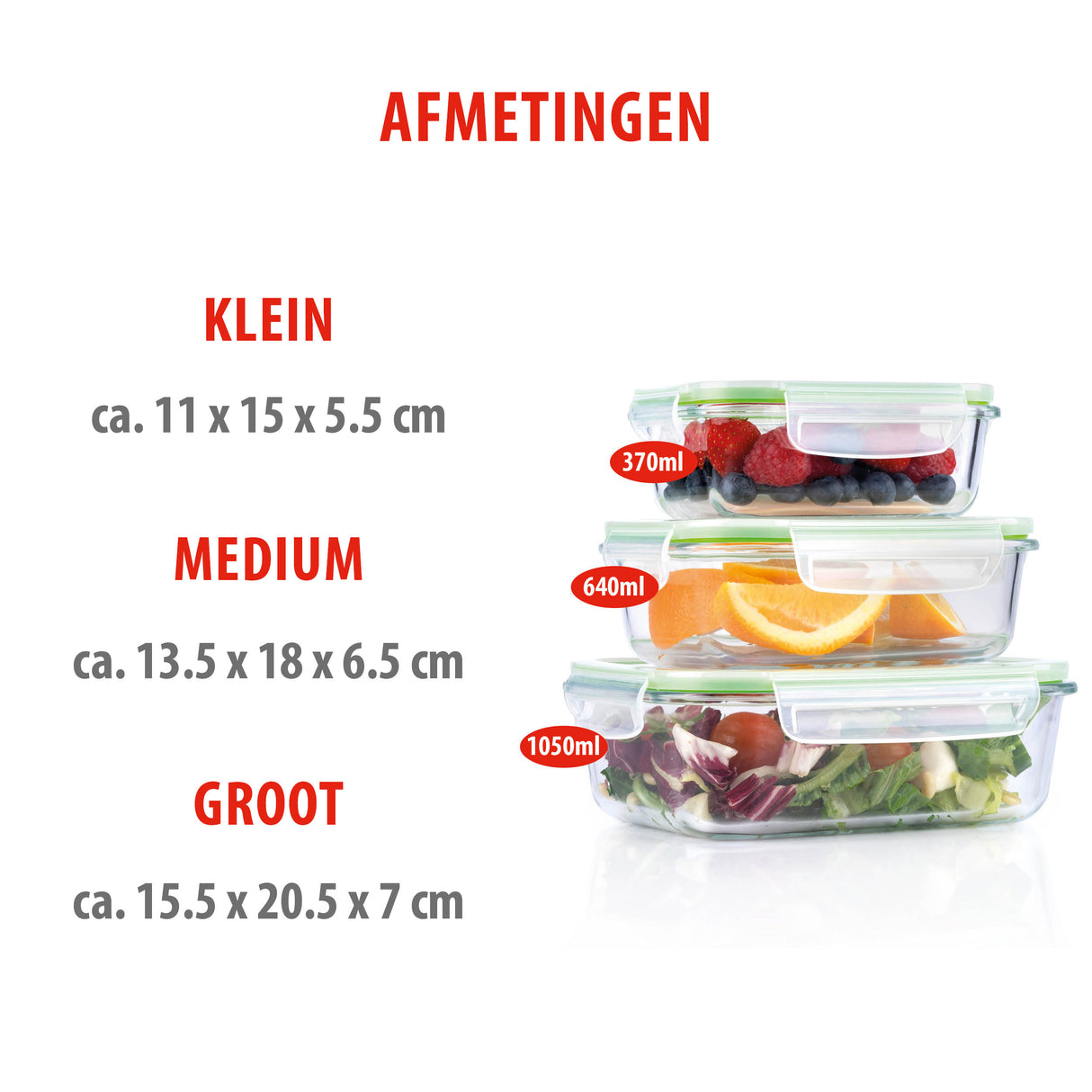 alpina Vershoudbakjes 6Delig met Deksel - maximondo