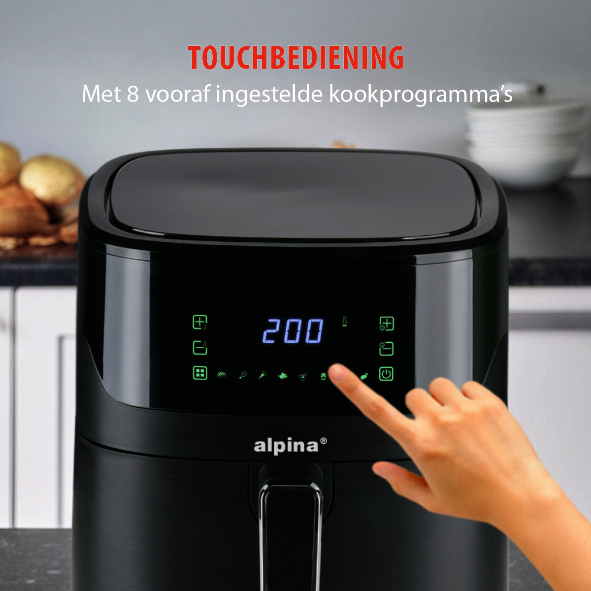 alpina Airfryer XL - Heteluchtfriteuse 6L - 2-5 Personen - maximondo