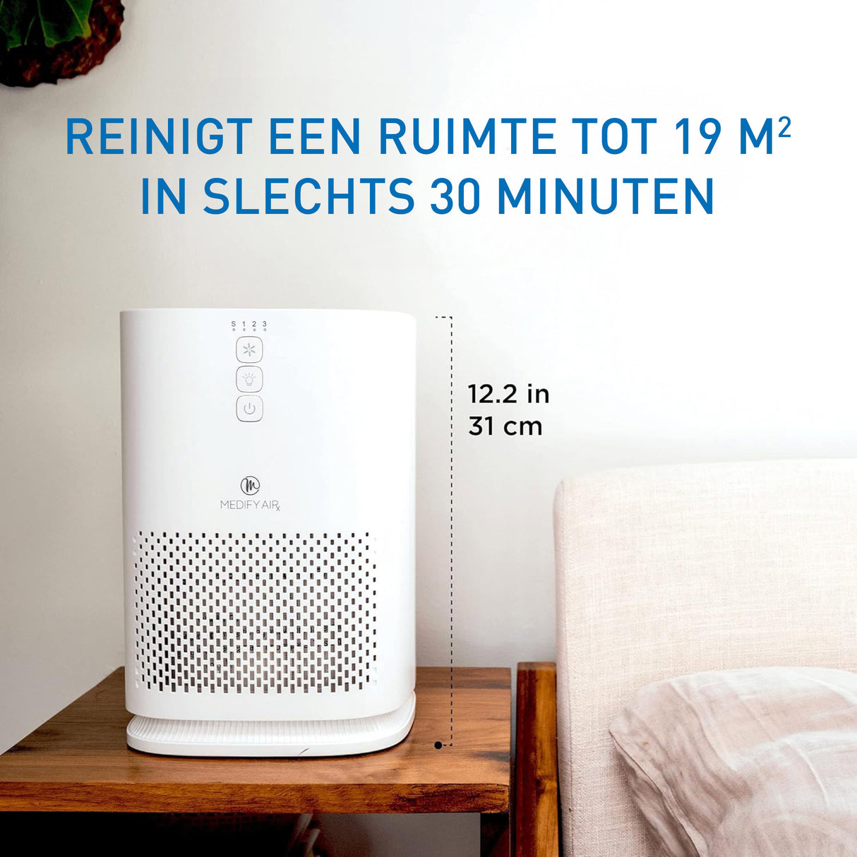Medify Air MA-14 Luchtreiniger – 70 m³/u Air Purifier – Wit - maximondo