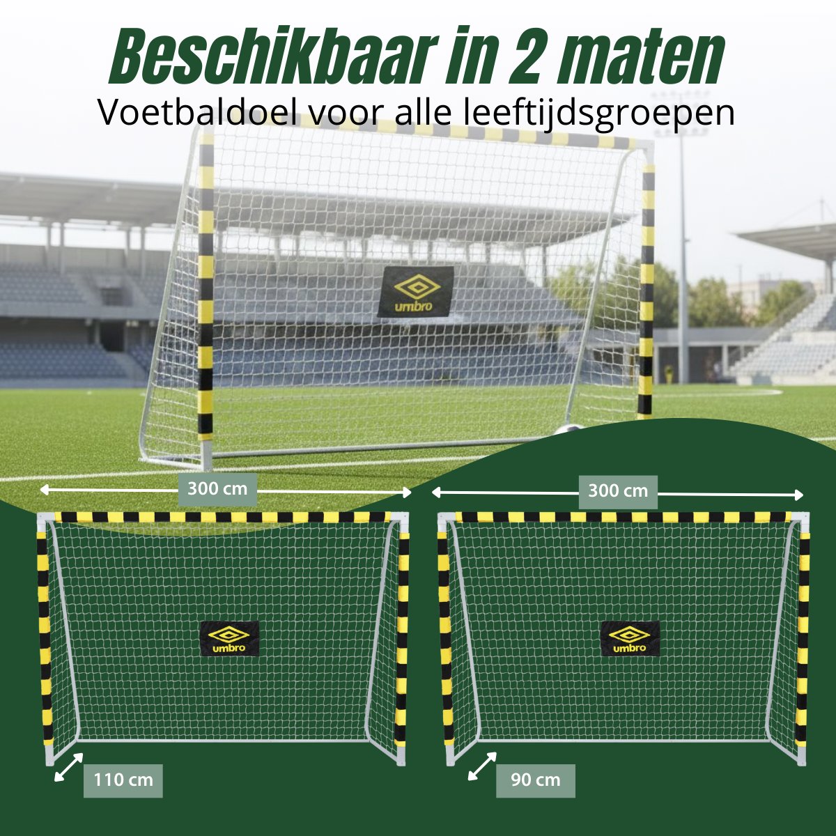 Umbro Voetbaldoel 300 x 200 cm - maximondo