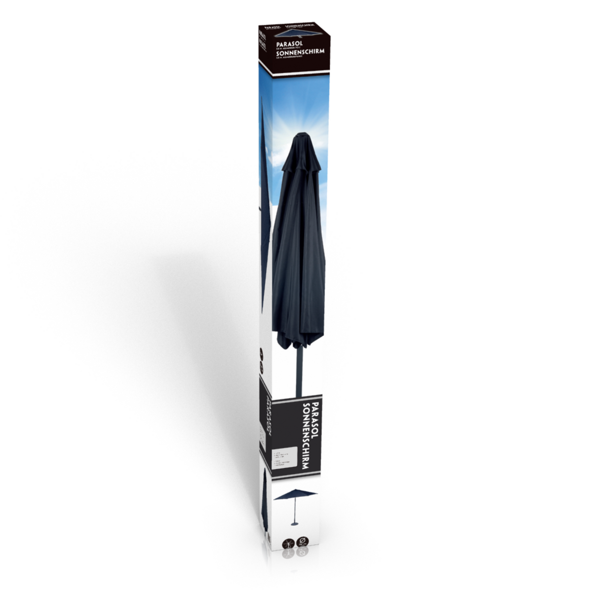 Lifetime Garden Parasol, Zwart - maximondo