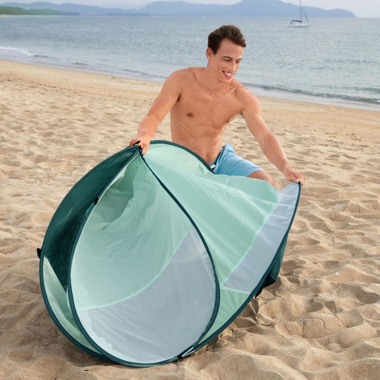 Bestway Pop-up Strandtent 200x120x90cm - maximondo