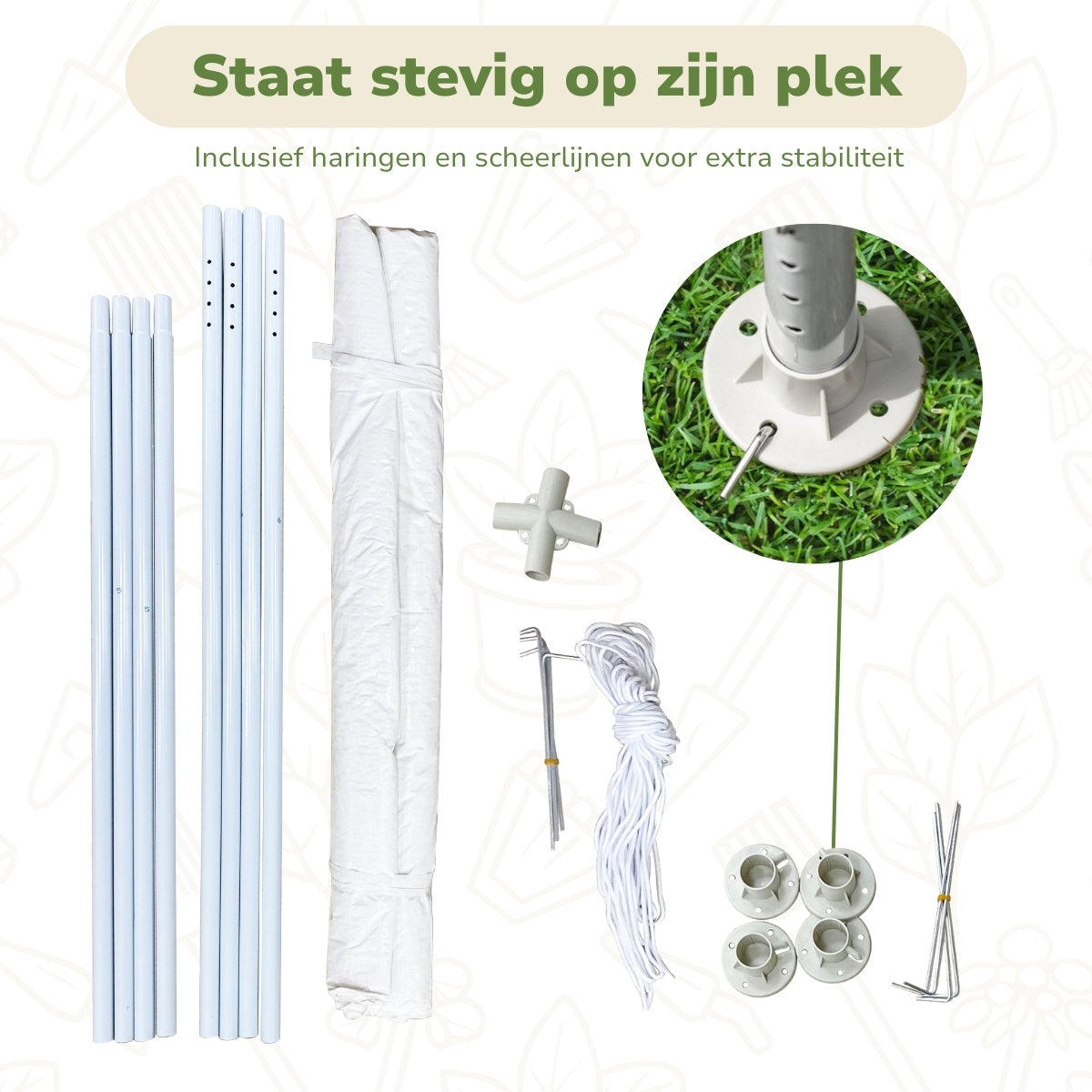 Kinzo Partytent 3x3m, Waterdicht - maximondo