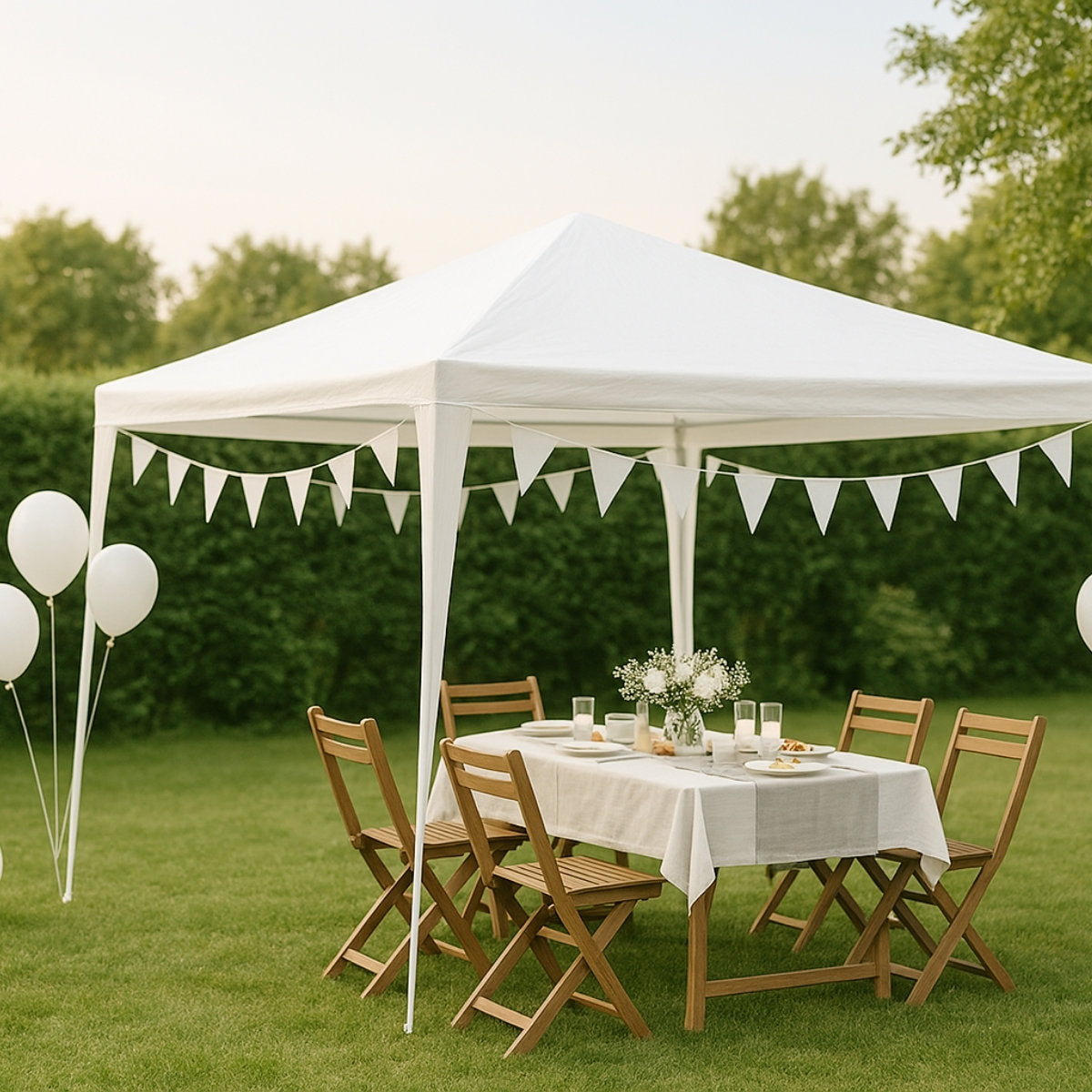 Kinzo Partytent 3x3m, Waterdicht - maximondo