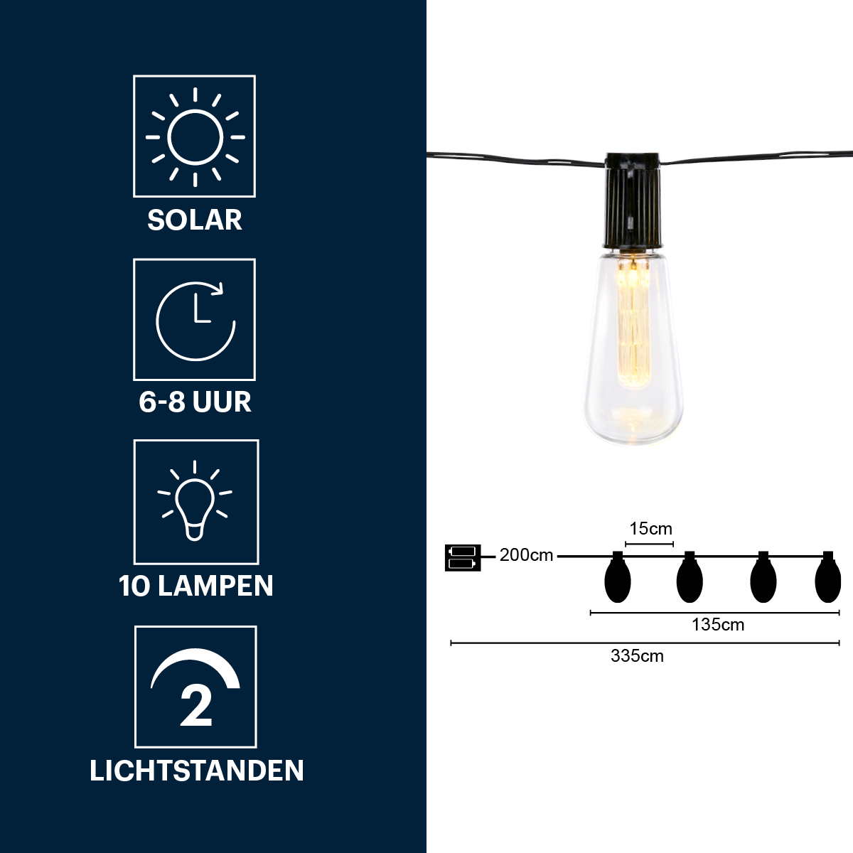 Grundig Solar Lichtsnoer 3,35m - maximondo