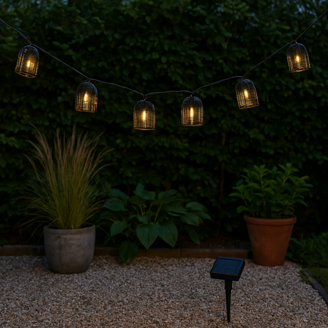 Arti Casa Tuinverlichting Solar – Solar Lichtsnoer met 10 LED-lampen - maximondo