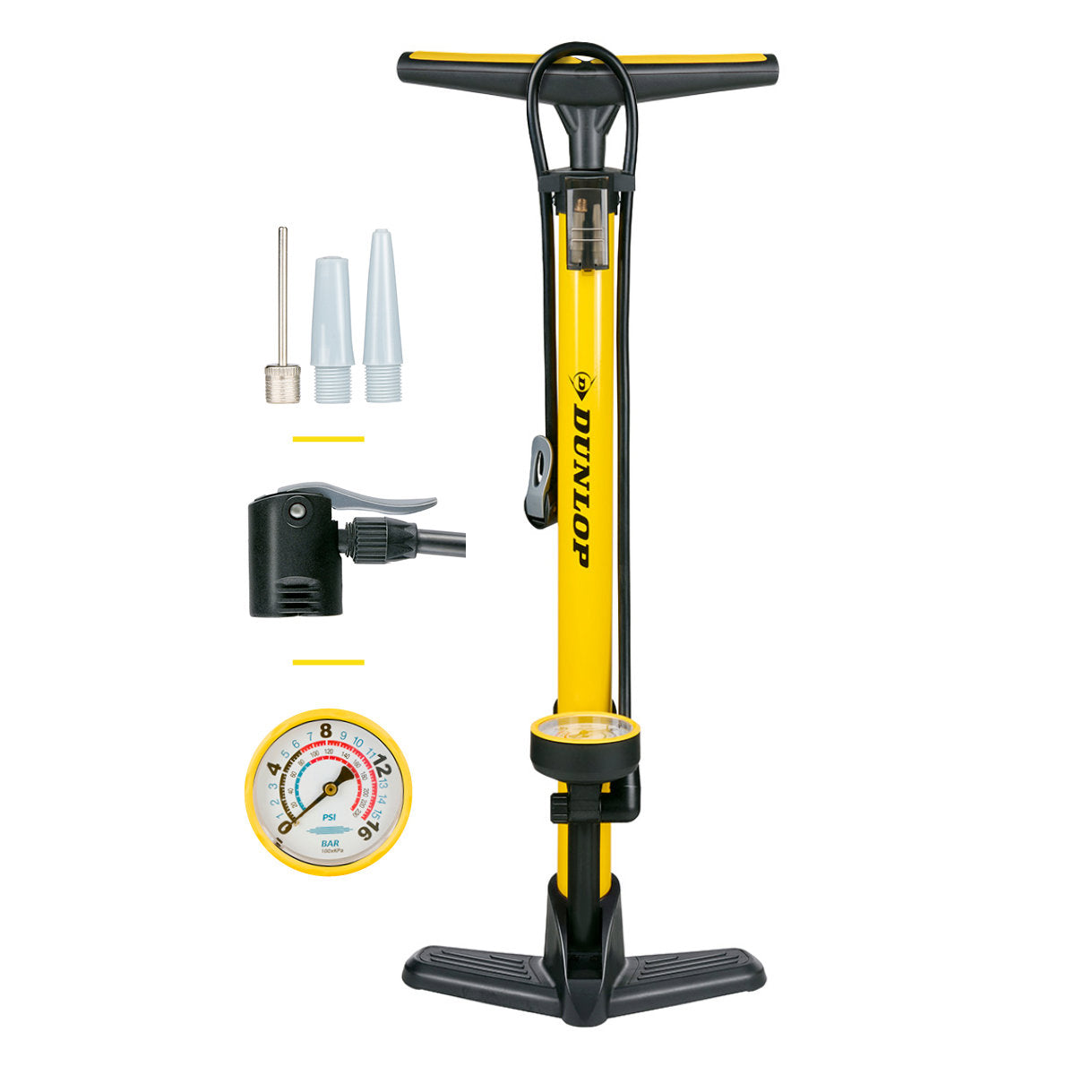 Dunlop Fietspomp met Drukmeter