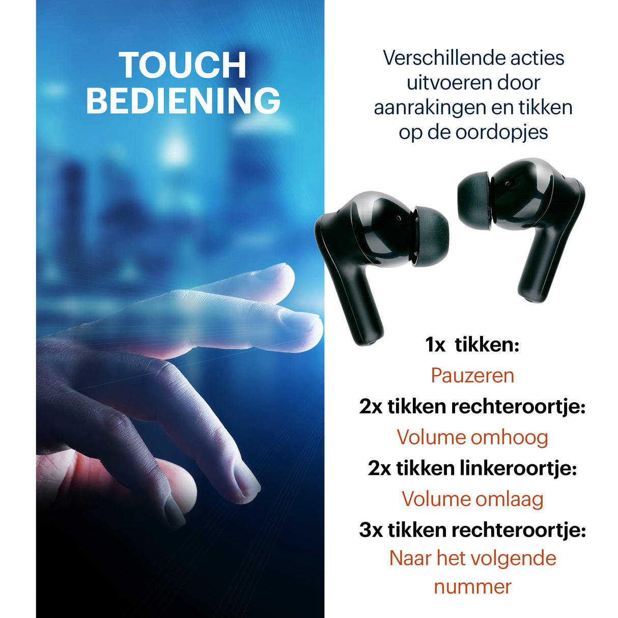 Grundig Draadloze Oordopjes 6,5 Uur - maximondo