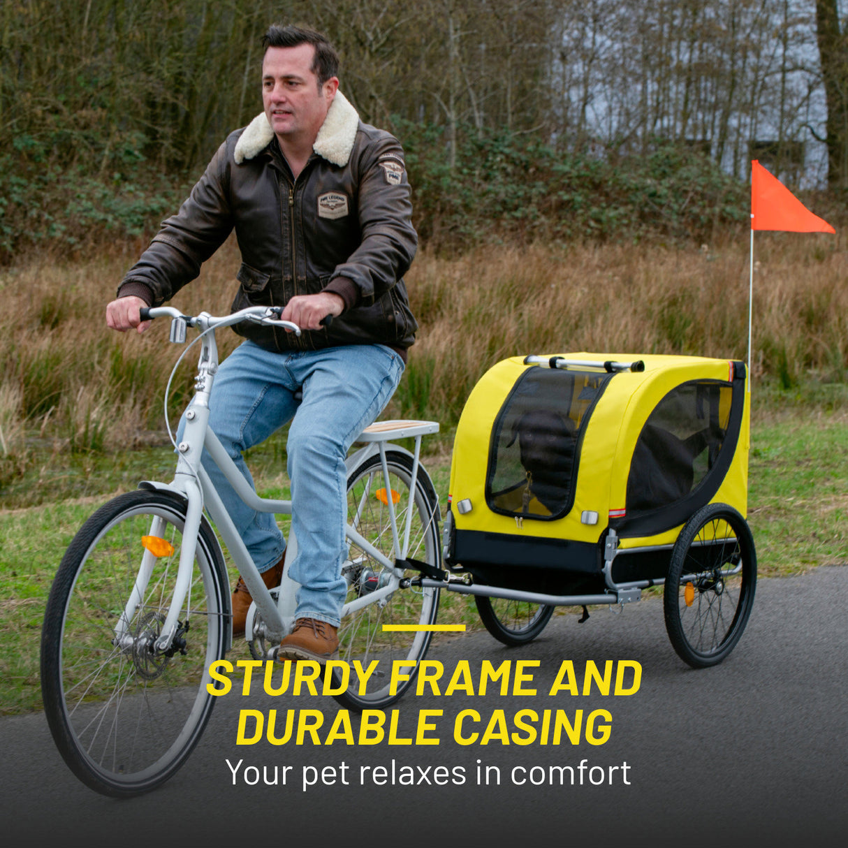 Dunlop Hondenfietskar - Fietskar Hond Max. 40KG - maximondo