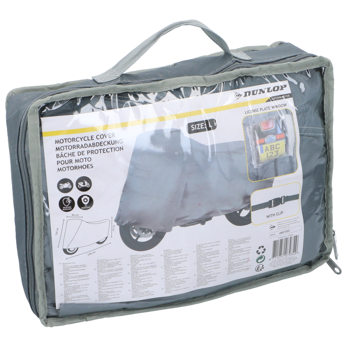 Dunlop Motorhoes 228 x99 x 124 cm - maximondo