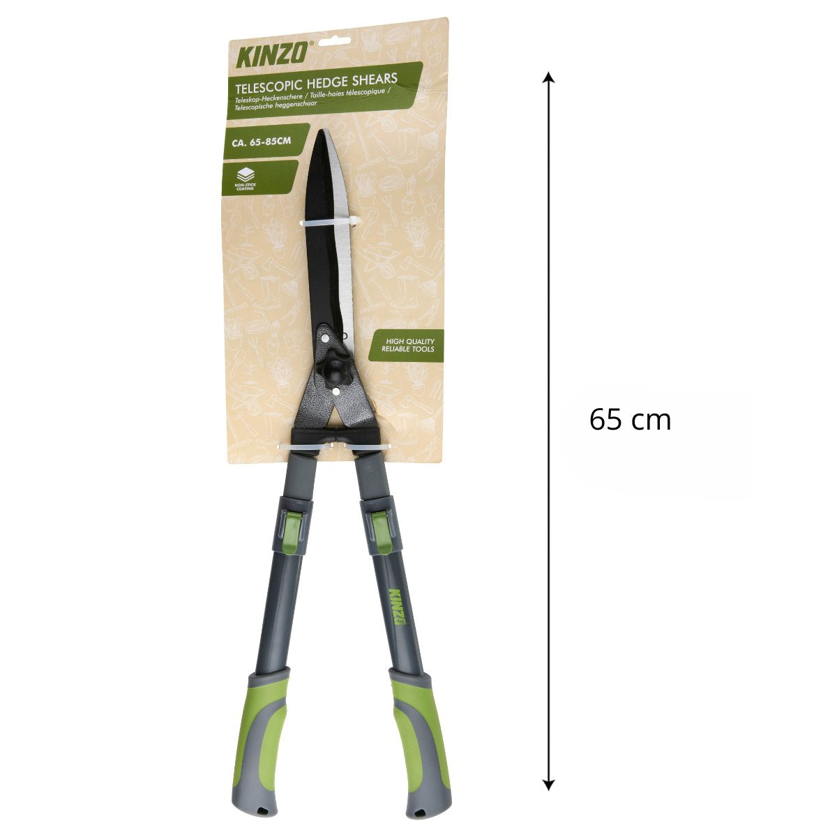 Kinzo Telescopische Heggenschaar 65-85 cm - maximondo