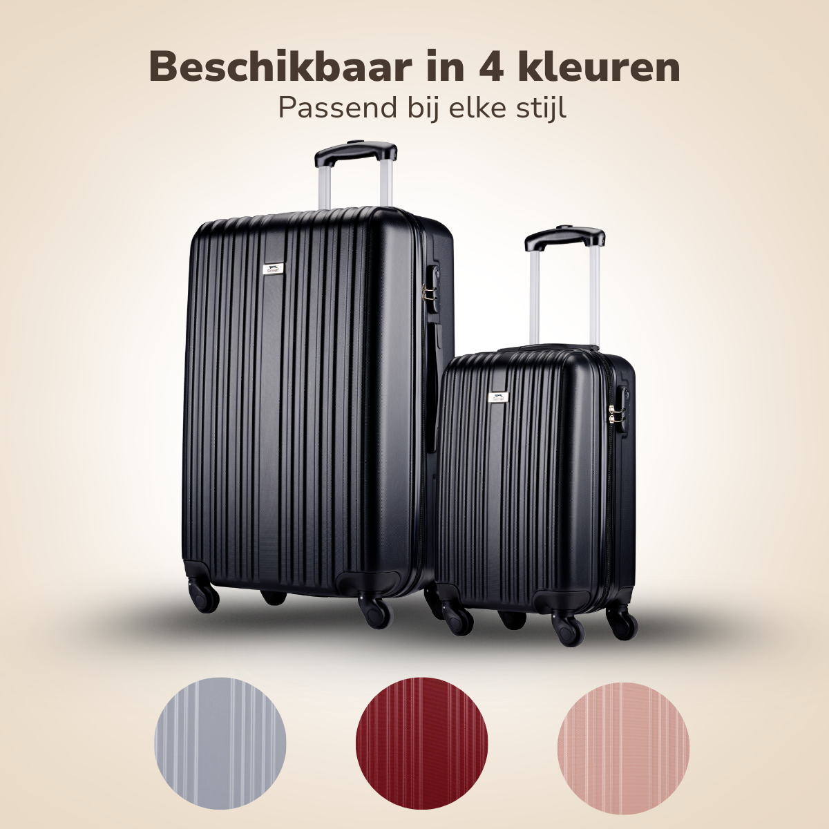 Slazenger Kofferset 2 Delig Zwart - maximondo