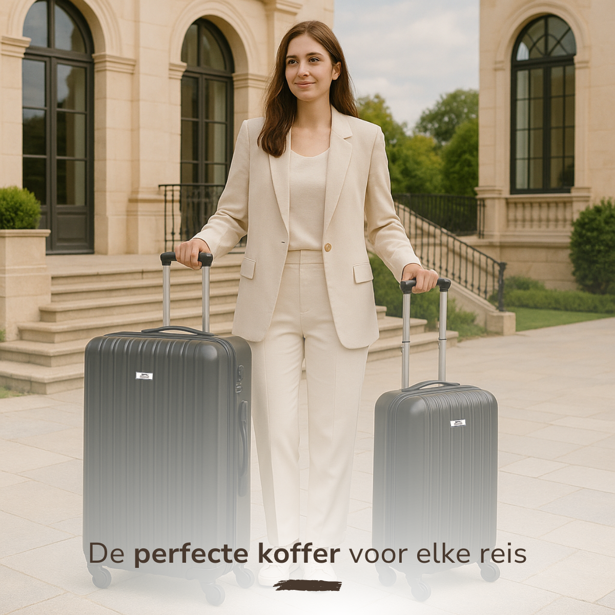 Slazenger Kofferset 2 Delig Zwart - maximondo