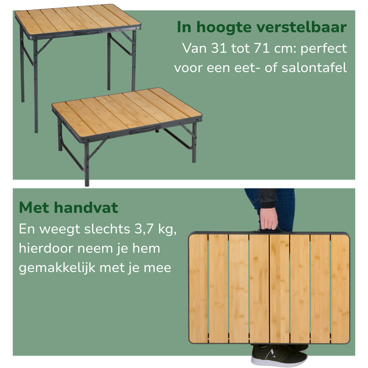 Camp Active Opvouwbare Campingtafel - maximondo