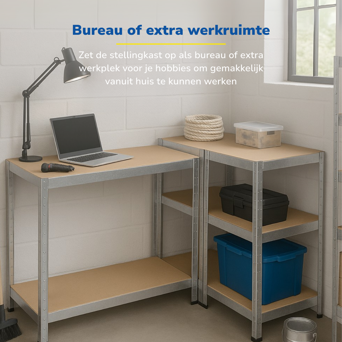 Kinzo Stellingkast Opbergrek, 5 Planken - maximondo