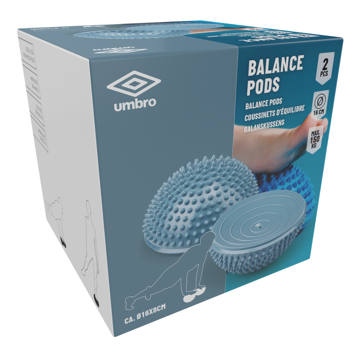 Umbro Balanskussen 2 Stuks Blauw - maximondo