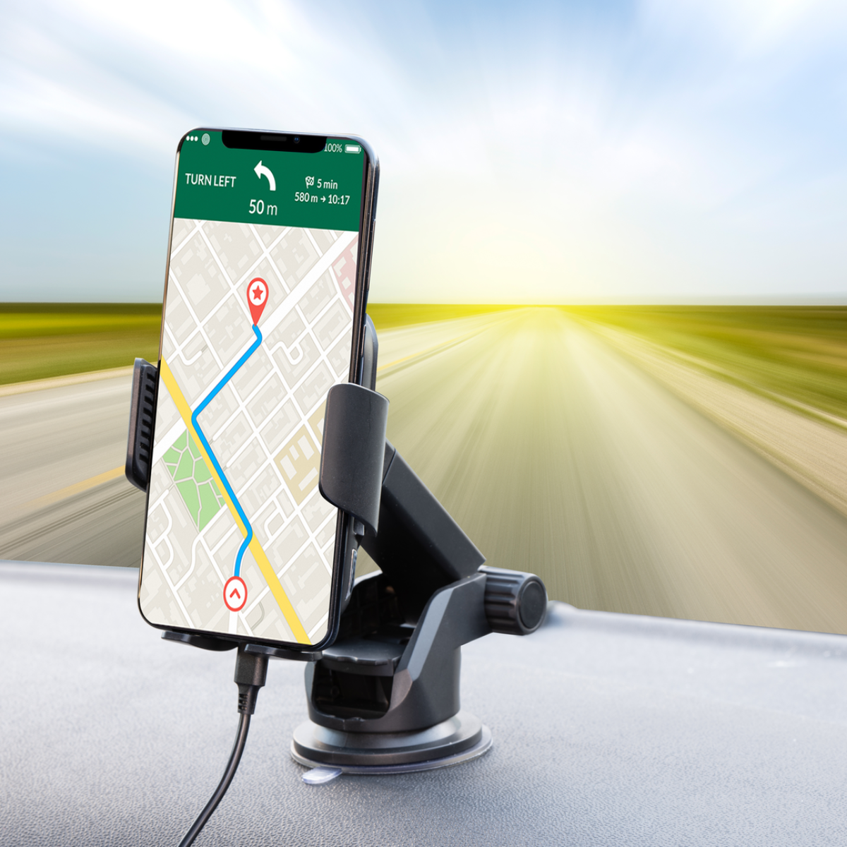 Dunlop Auto Telefoonhouder en Oplader - maximondo