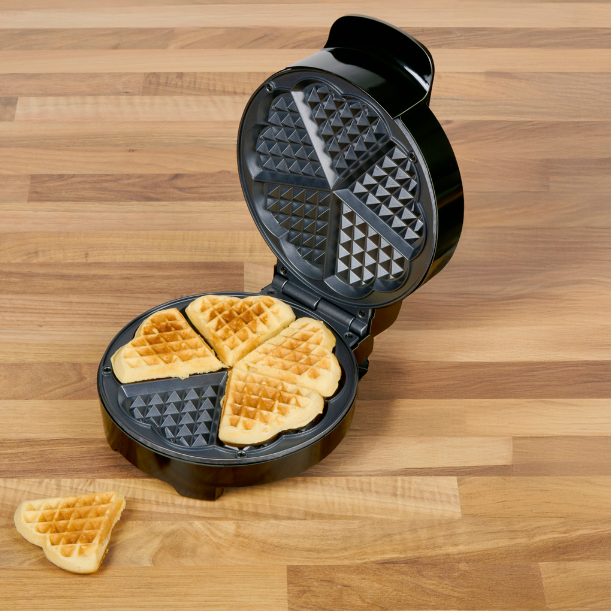 alpina Wafelijzer Hartvormige Wafels Bakken Antiaanbaklaag - maximondo