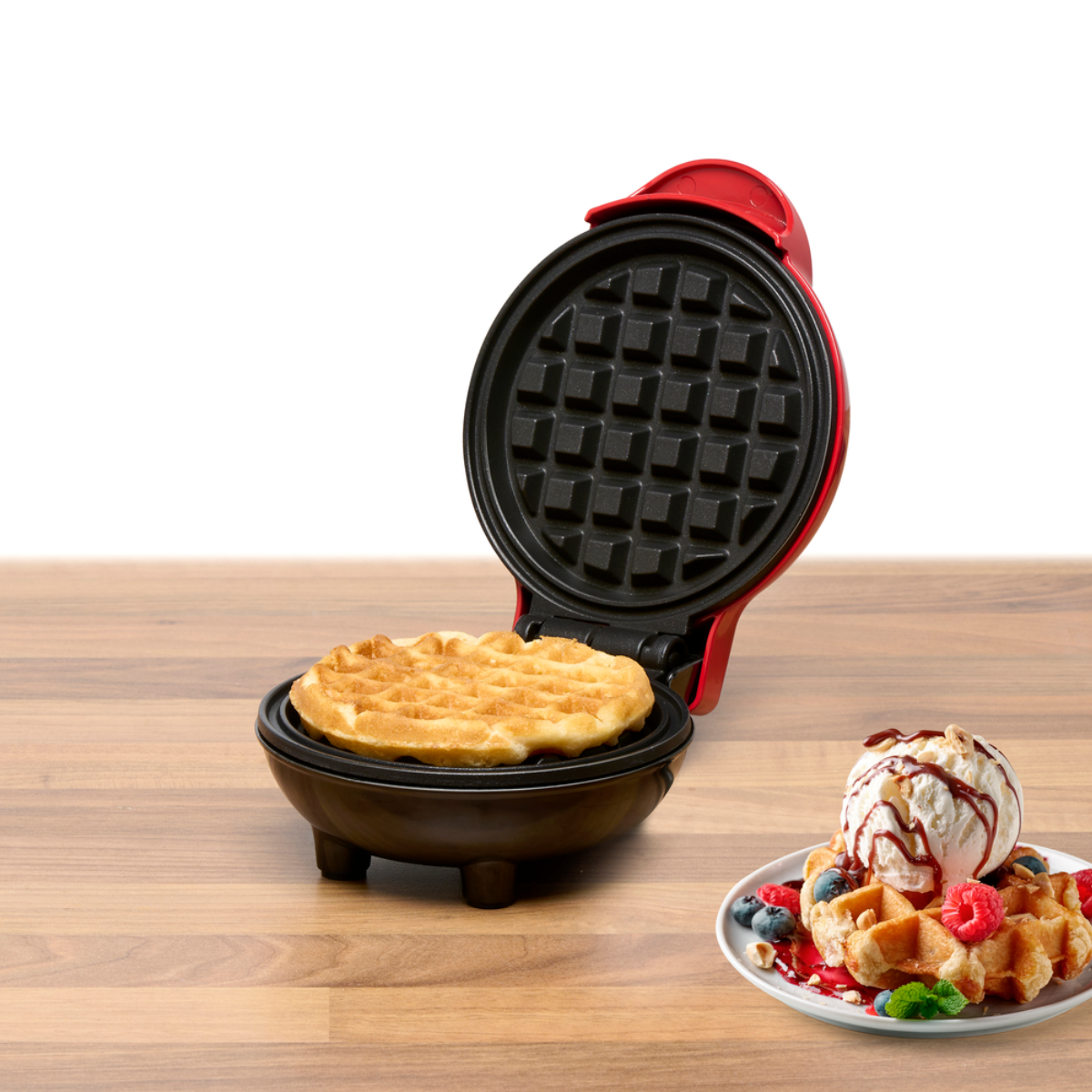 alpina Wafelmaker - Compact Wafelijzer - Anti-aanbaklaag